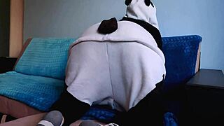cute purple haired girl goes wild over my throbbing penis