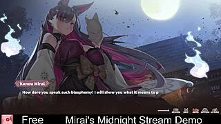 Mirai's midnight stream turns into nude dating game demo