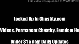 YOUR DICK LOCKED IN CHASTITY CAGE FOREVER!