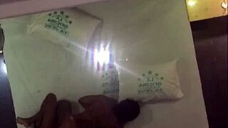my dominican girlfriend rides big cock doggystyle with friend watching