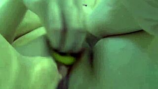 nadia slips into bath playing naughty with rubber duckies