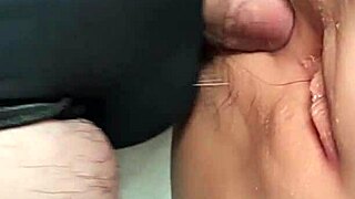 Shaved Fuck Doll's Big Pussy and Ass Double Penetrated Close-Up with Toys Handjob Cum