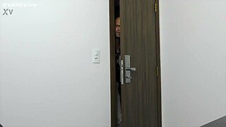 t-girl isa lawrence takes double anal penetration and creampie from two guys