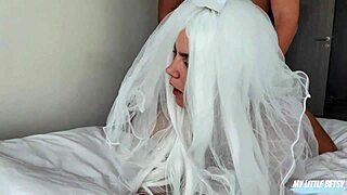 i'm the runaway bride getting fucked doggystyle with juicy cum in mouth