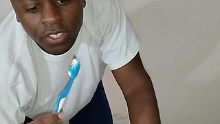this sheer toothbrush vibe teases through see-through fabric mysteriously