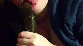 Sexy Amazon Samantha Deepthroats Black Cock Cum