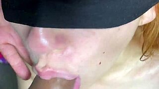 cutest curvy amateur couple blows huge interracial cock on camper roof pov