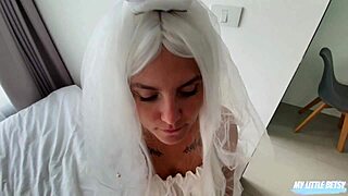i'm the runaway bride getting fucked doggystyle with juicy cum in mouth