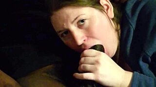 Sexy Amazon Samantha Deepthroats Black Cock Cum