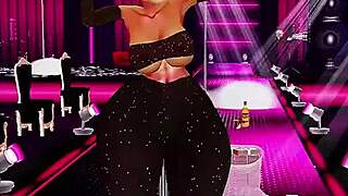 BBW gets ripped clothes doggystyle creampie from monster BBC at strip club