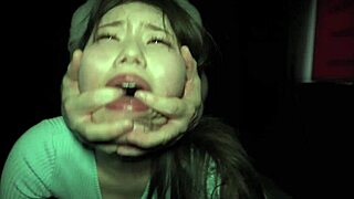 Dude this Japanese cutie dives into some intense bedroom playtime fun