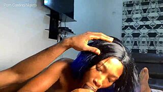 huge cum blast showers petite babe's face after shower doggystyle pounding