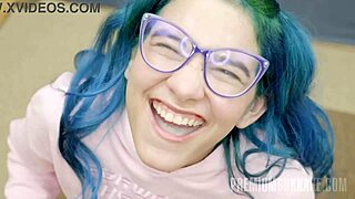 hey wanna see min galilea gulp down bukkake loads after blowbang?