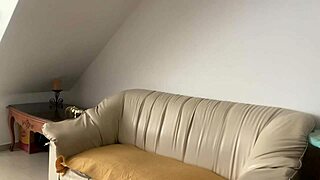 yo we're just fuckin around on the couch with this big strapon dildo
