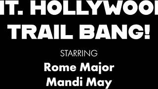 Mandi's big ass bent over for rome major's monster cock cowgirl cum ride outdoors