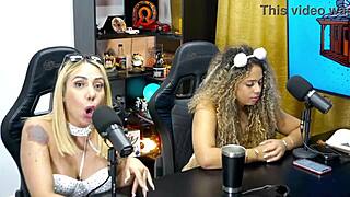 novinha flashes her wet pussy on podcast then barraco explodes with raw pounding action?