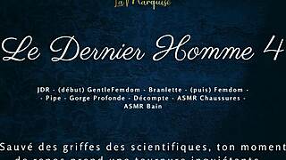french femdom futa dominates the last man with her throbbing cock in audio ecstasy?