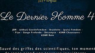 french femdom futa dominates the last man with her throbbing cock in audio ecstasy?