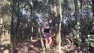 married fan gets bareback sex in the park outdoors