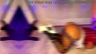 Oiled Schoolgirl Slut Strips and Teases Huge Tits