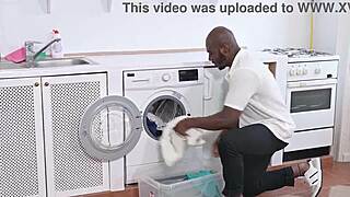 coco rains the repairwoman squirts wildly in her interracial pounding session
