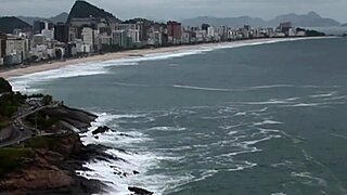 Roxy panther's natural tits bounce in bent over brazilian gangbang