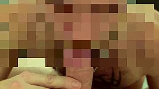 str8 jack drops to his knees for daddy's massive muscular cock in homemade blowjob love