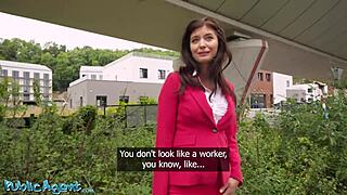 polish milf boss caught giving sloppy outdoor blowjob pov