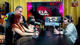 how's binho ted slurping that pink ninfeta pussy on the podcast table making ruan speechless??