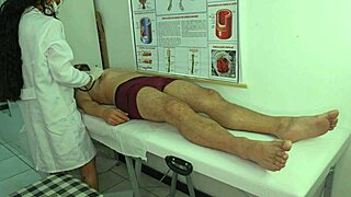 patient cant control erection in front of nurse