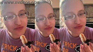 Asmr vampire teeth lollipop m