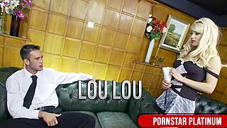 horny maid lou lou sucks boss kai taylors huge cock clean