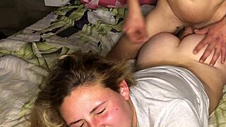 anal hurts but he keeps going