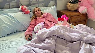 Tiny step daughter spends her day off with daddy erica canfield