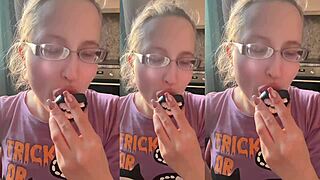 Asmr vampire teeth lollipop m