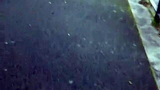 Candid blue jeans walking footage