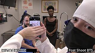 freshman nurse gets hitachi orgasm from doctor
