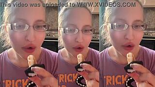 Asmr vampire teeth lollipop m