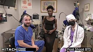 freshman nurse gets hitachi orgasm from doctor