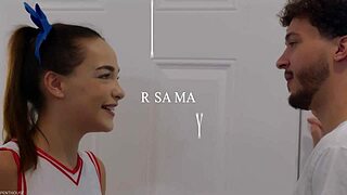 Cute Cheerleader Gags On Cock Before Steamy Sex