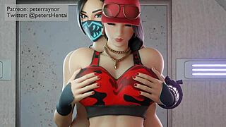 Futanari fortnite girls explore each other deeply