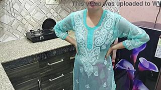 desi indian stepmom teaches stepson how to fuck