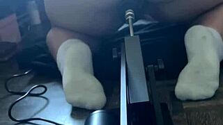 my first time trying a sex machine feels wild 😳