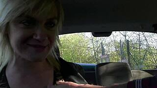 Blonde Milf Rides Two Lucky Guys