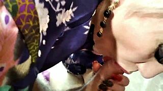 my slut wife shows big tits sucking cock 😈