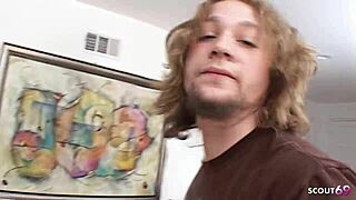 blonde teen with pigtails gets first creampie casting fuck
