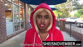 hd sheisnovember screaming loud from rough hardcore anal sex getting drilled from behind hard inside her pink shaved pussy doggystyle thick ebony hips squeezed with her big ass bouncing by msnovember
