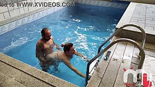 pregnant wife fucks trainer while cuckold films