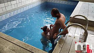 pregnant wife fucks trainer while cuckold films