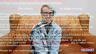 slim blonde coed does messy deepthroat